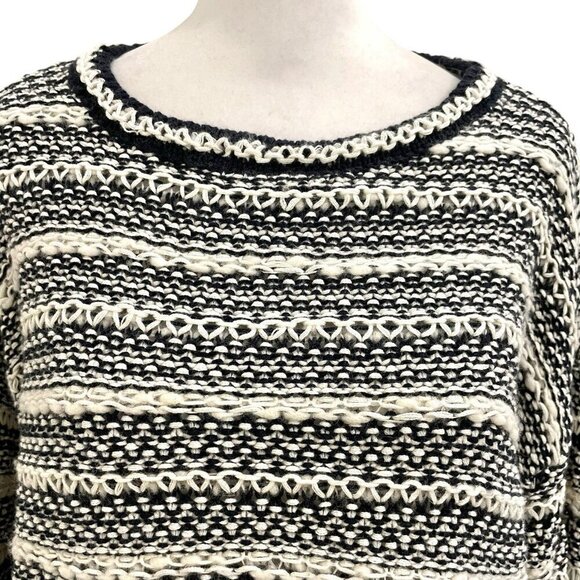 La Ligne Wool Cashmere Blend Chunky Textured Knit Cropped Sweater size Large - Picture 4 of 11